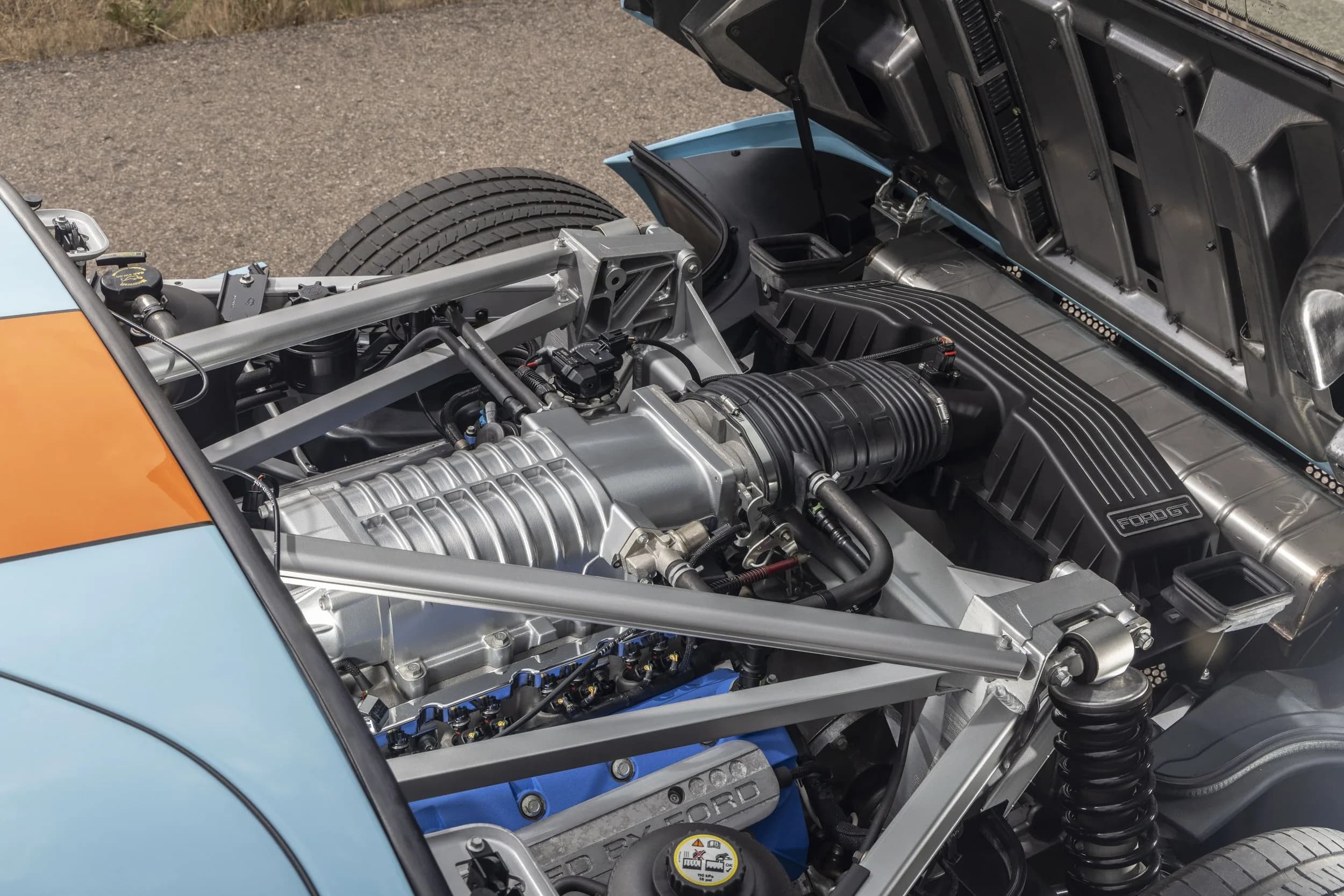 Ford GT Heritage Edition rear three-quarter view