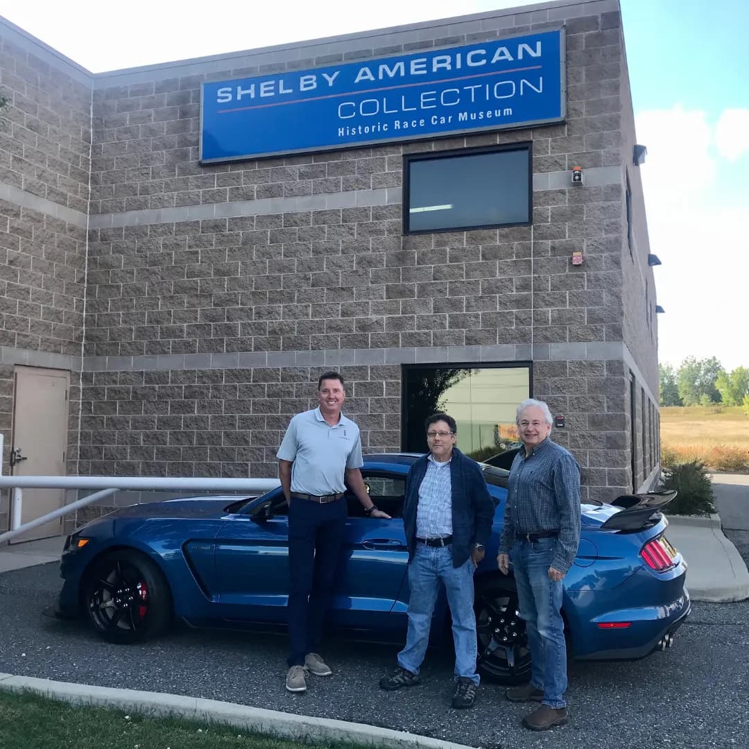 Stephen Weissbart with his Shelby GT500 prize